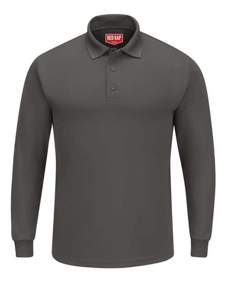 Red Kap Men's Long Sleeve Performance Knit Polo