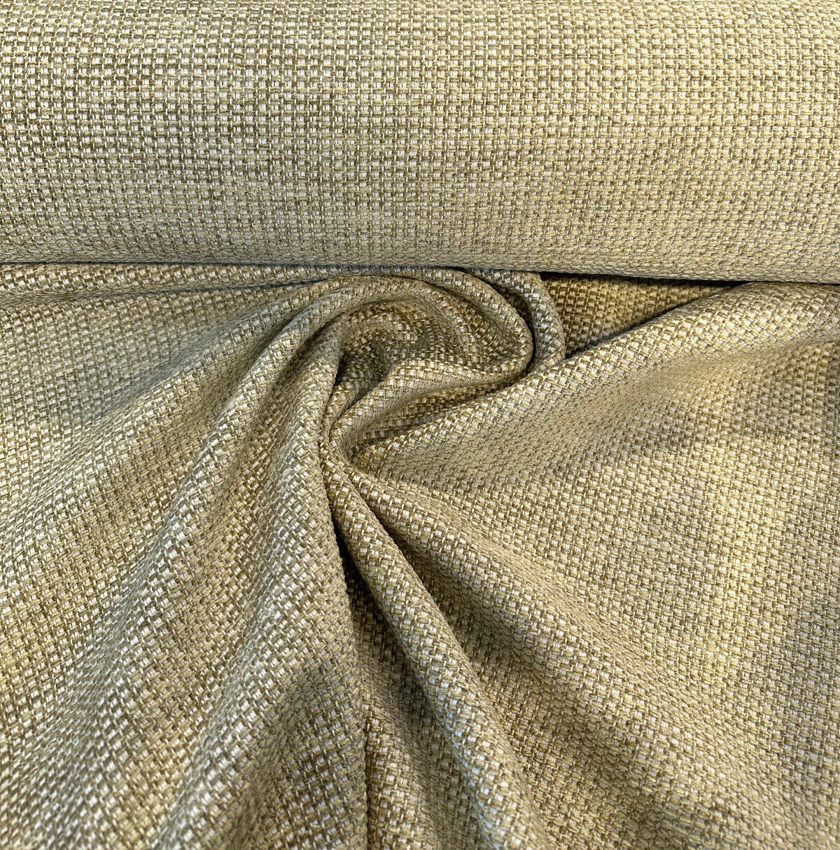 Monterey Basketweave Heavy Chenille Rayon Cotton Fabric - Lime Basketweave, 51" Width (1 Yard)