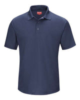 Red Kap Men's Performance Knit Gripper-Front Polo