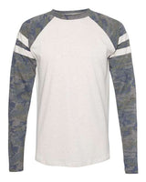 LAT Unisex Fine Jersey Mash Up Long Sleeve Tee