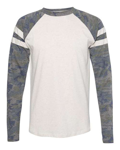 LAT Unisex Fine Jersey Mash Up Long Sleeve Tee