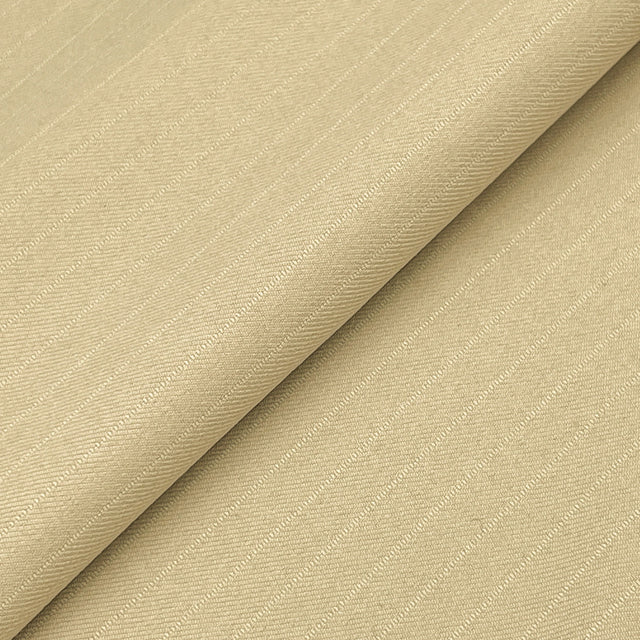 Tan Vegan 1/4" Stripe Polyester Fabric - Tan Stripe, 60" Width