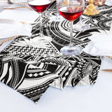 Faux Linen Table Runner 13x108 Fractal