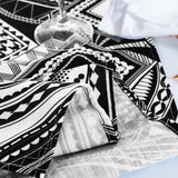 Faux Linen Table Runner 13x108 Fractal