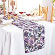 Faux Linen Table Runner 13x108 Italian Anemone