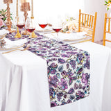 Faux Linen Table Runner 13x108 Italian Anemone
