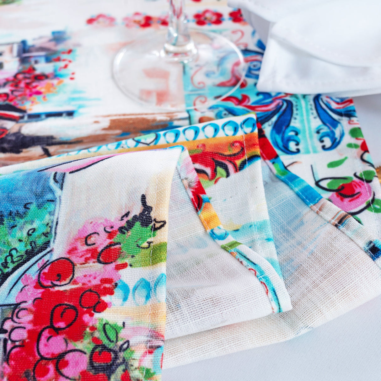 Faux Linen Table Runner 13x108 Tuscany
