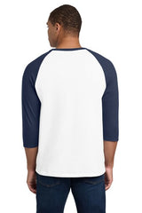 JERZEES® Three-Quarter Sleeve Raglan Baseball Ringspun Crewneck T-Shirt