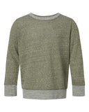 Sudadera juvenil Harborside Melange de felpa francesa con mangas largas y cuello redondo