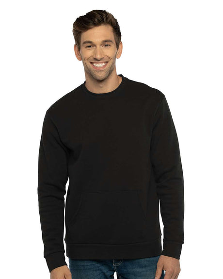 Next Level® Santa Cruz Long Sleeve Crewneck Pocket Sweatshirt