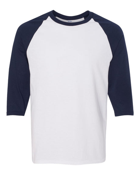 Gildan® Heavy Cotton Raglan Crewneck Three-Quarter Sleeve T-Shirt