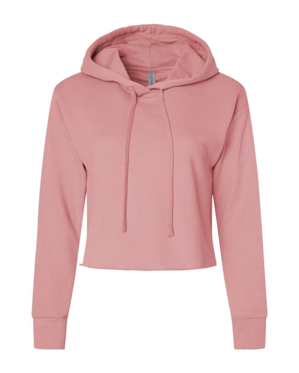 Next Level® Women's Laguna Sueded Raw Edge Crop Hoodie Sweatshirt