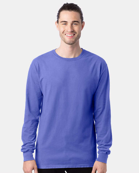 ComfortWash by Hanes® Garment-Dyed Long Sleeve Crewneck T-Shirt