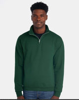 JERZEES® Nublend Cadet Collar Quarter-Zip Long Sleeve Sweatshirt