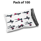 Design Poly Mailer Envelopes Glossy Multi design 10" x 13", Weight 2 pound