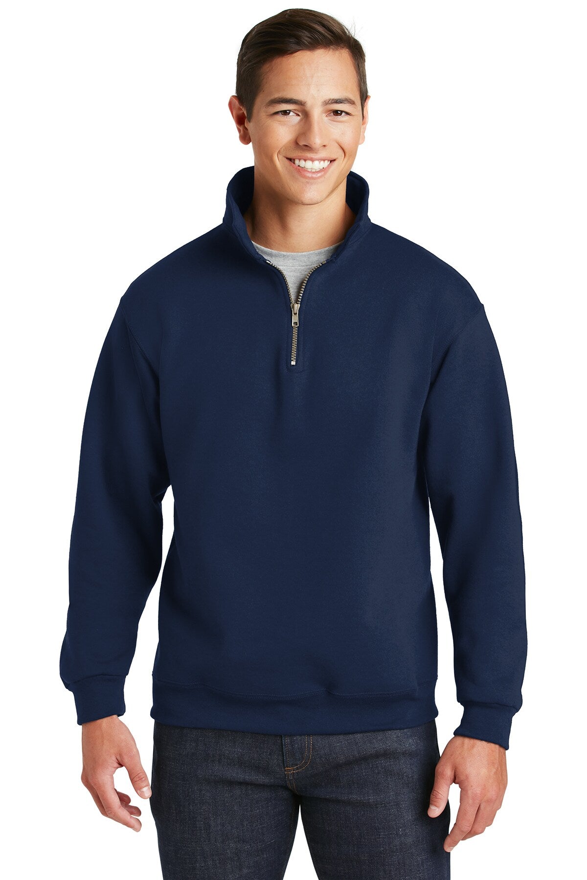JERZEES® NuBlend 1/4-Zip Cadet Collar Sweatshirt