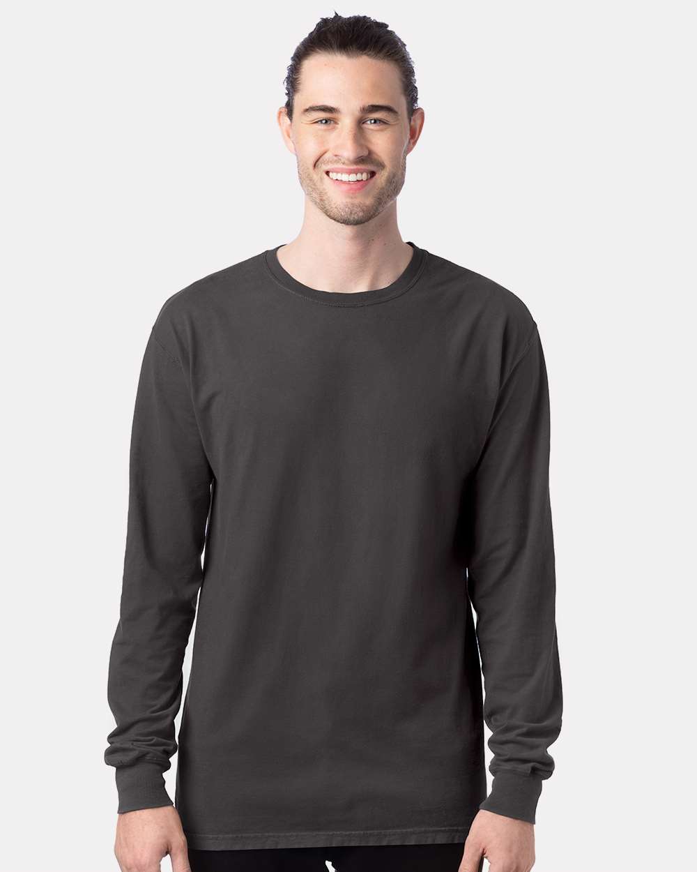 ComfortWash by Hanes® Garment-Dyed Long Sleeve Crewneck T-Shirt