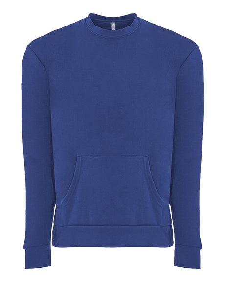 Next Level® Santa Cruz Long Sleeve Crewneck Pocket Sweatshirt