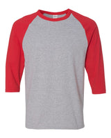 Gildan® Heavy Cotton Raglan Crewneck Three-Quarter Sleeve T-Shirt