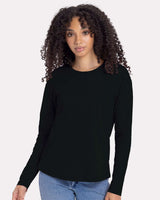 Next Level® Women's Cotton Relaxed Crewneck Long Sleeve T-Shirt