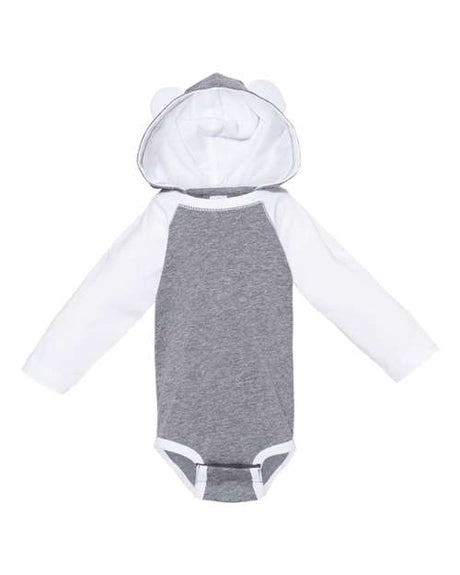 Infant Fine Jersey Hooded Long Sleeve Bodysuit with Ears