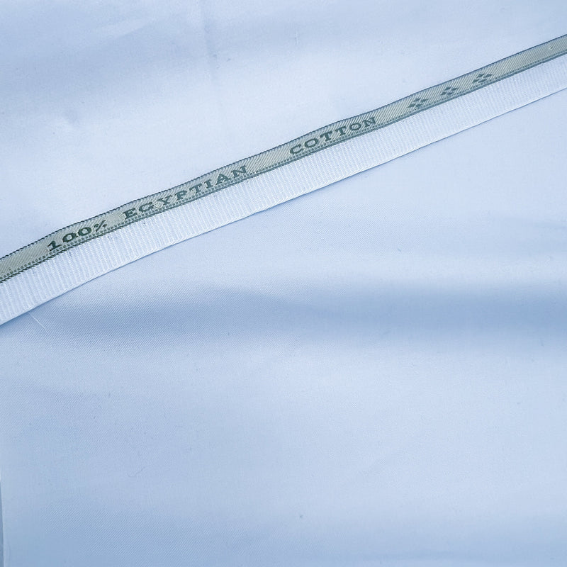 Light Blue Pima Cotton Shirting Fabric - Light Blue, Shirting Fabric, 56" Width (1 Yard)