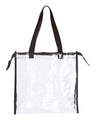 OAD Clear Zippered Tote with Full Gusset