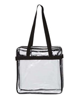 OAD Clear Tote with Zippered Top