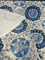 P Kaufmann Soumak Suzani Cotton Fabric - Blue Lapis Suzani Pattern, 54" Width (1 Yard)