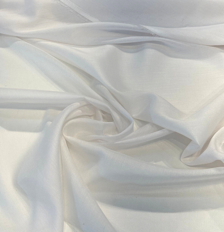 Sunbrella Outdoor Acrylic Fabric - White Vortex Sheer Curtain, 118" Double Wide (1 Yard)