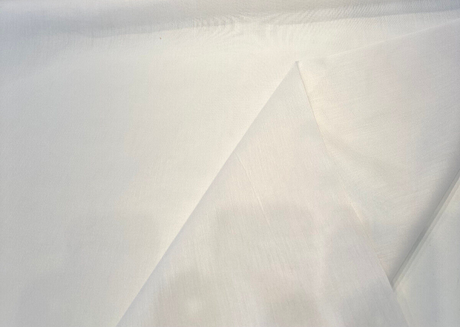 Sunbrella Outdoor Acrylic Fabric - White Vortex Sheer Curtain, 118" Double Wide (1 Yard)