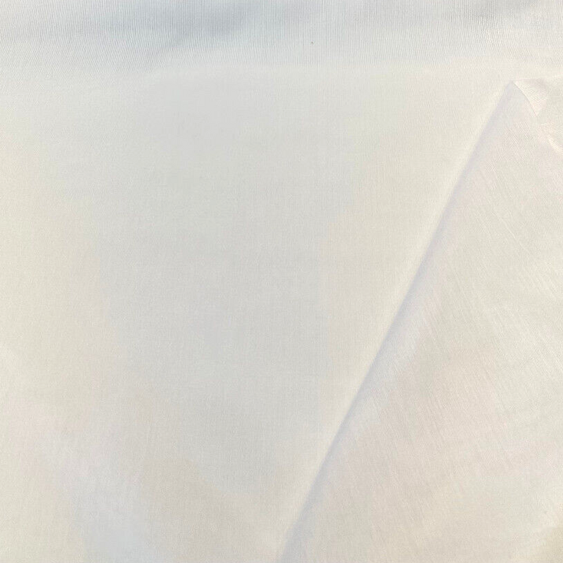 Sunbrella Outdoor Acrylic Fabric - White Vortex Sheer Curtain, 118" Double Wide (1 Yard)