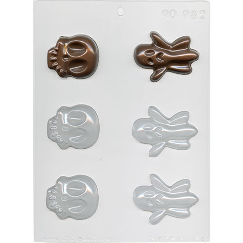 Skulls & Ghosts Chocolate Mold