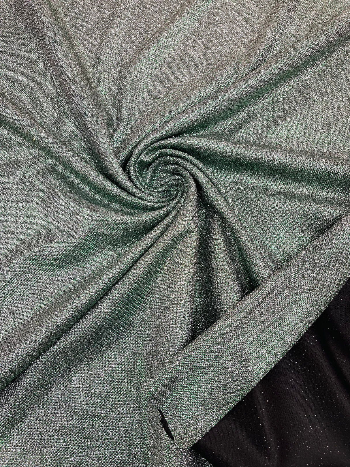 Stretch Shimmer Glitter Polyester Spandex Fabric - Shimmer Glitter, 58-60" Width (1 Yard)