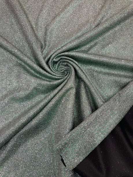 Stretch Shimmer Glitter Polyester Spandex Fabric - Shimmer Glitter, 58-60" Width (1 Yard)