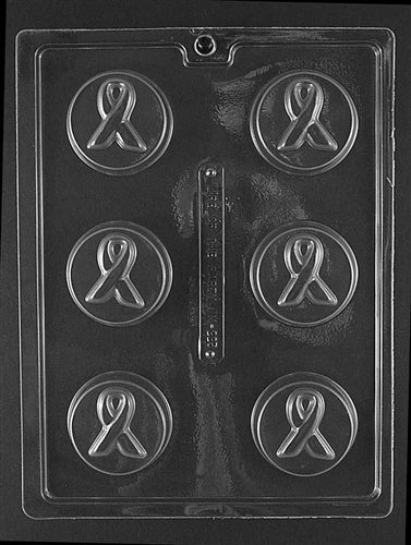 Awareness Ribbon Sandwich Cookie Chocolate Mold - LPM225