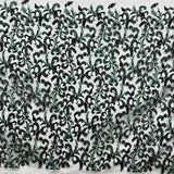 1 Yard Beaded Lace Fabric Embroidered 100 Percent Polyester Net Mesh 53 inch Width