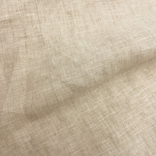 Natural Linen Fabric - Off-White, 60" Width