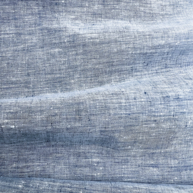 Blue Linen Fabric - Blue, 60" Width (1 Yard)