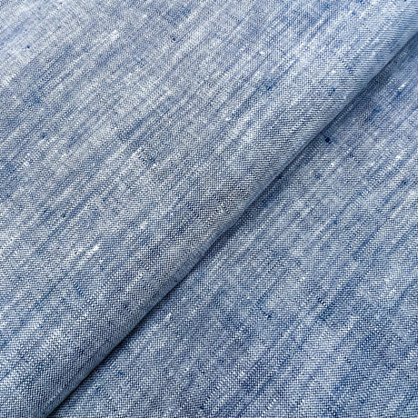 Blue Linen Fabric - Blue, 60" Width (1 Yard)