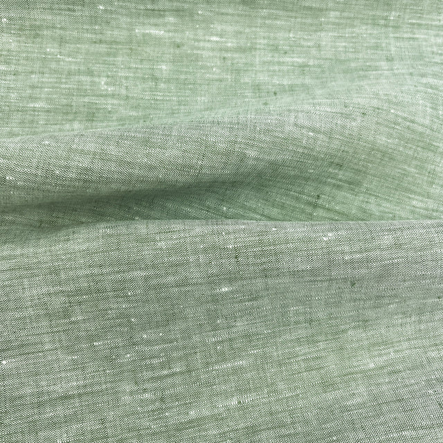 Green Linen Fabric - Green, 60" Width