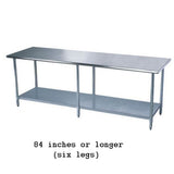 Stainless Steel Work Table 18" (D) x 108" (W)