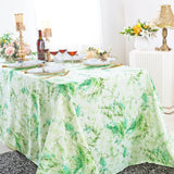 Rectangular Faux Linen Tablecloth 90x156 Verdure