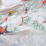 Rectangular Faux Linen Tablecloth 90x132 Arboreal