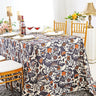 Faux Linen Rectangular Tablecloth Seamless Wrinkle-Resistant