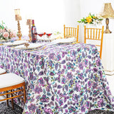 Faux Linen Rectangular Tablecloth Seamless Wrinkle-Resistant