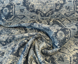 Currituck Pacific Blue Chenille Fabric - Denim Blue, Steel Grey, Ice Blue, Soft White, Navy Blue, 56" Width (1 Yard)