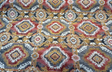 Bosa Arizona Southwest Chenille Fabric - Rustic Red, Charcoal Grey, Earthy Brown, Ivory, Hints Of Gold, 56" Width (1 Yard)