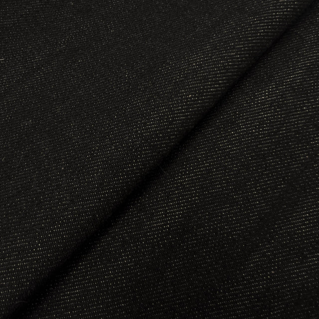 Black Bull Denim Cotton Fabric - Black Denim, 60" Width