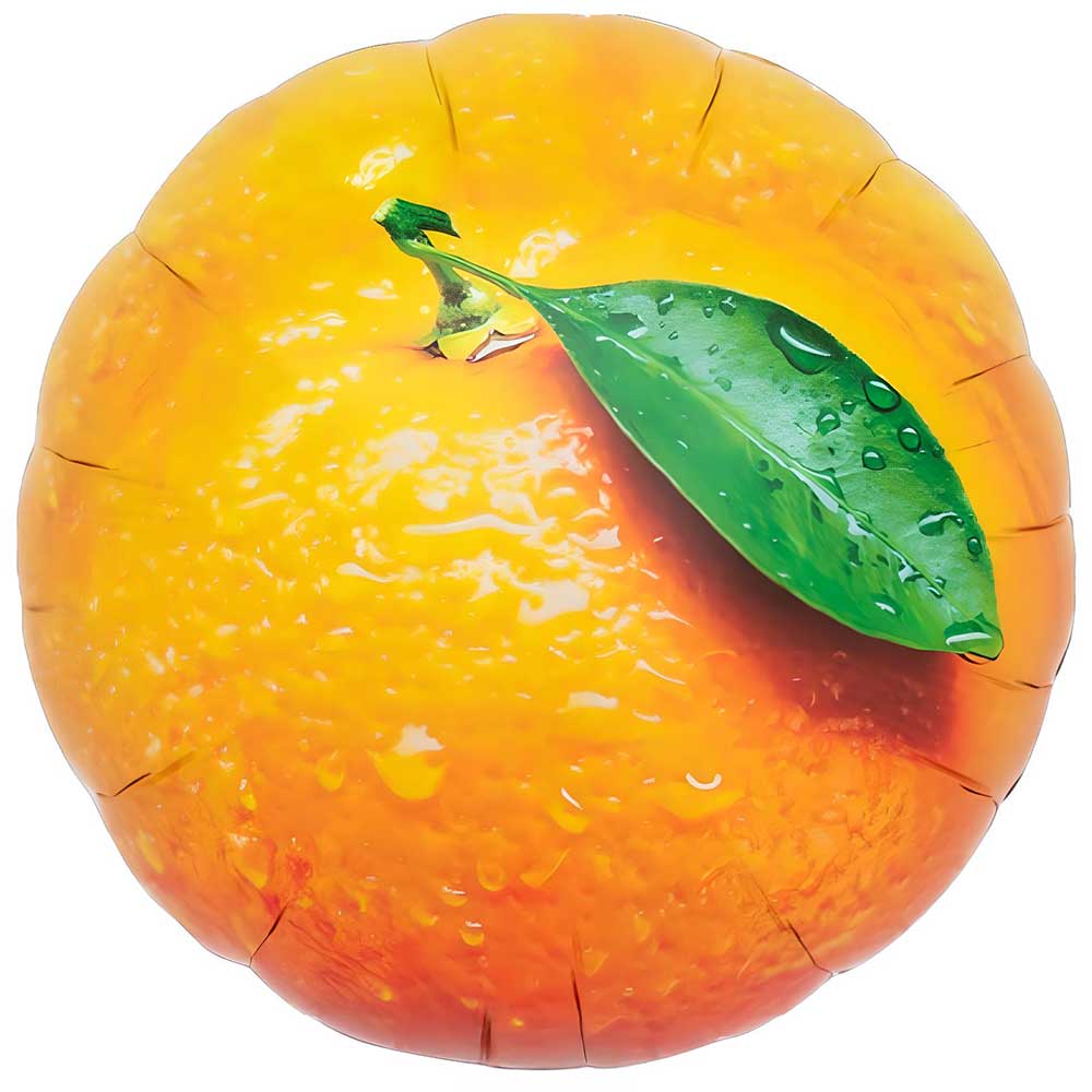 Foil Balloon Round Oranges 14 Inch